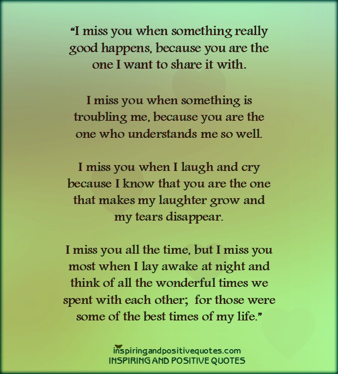 I miss you1 – Inspiring and Positive Quotes
