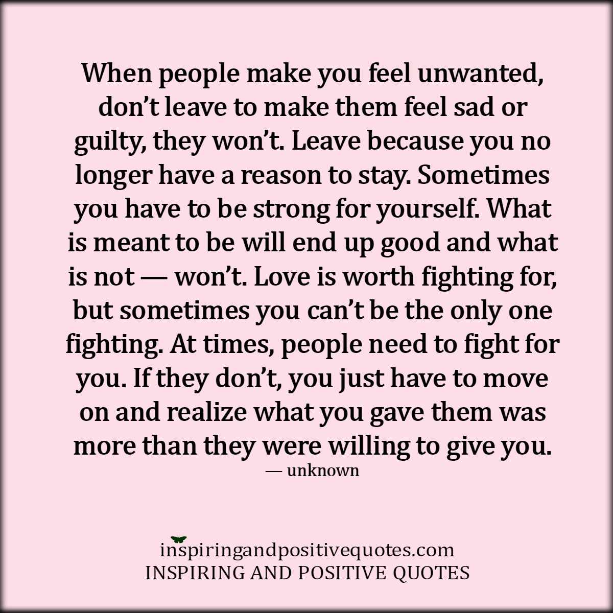 feeling unwanted quotes